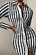 Front Button Up Long Sleeve Dress