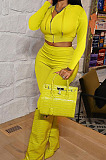 Pink Red Cotton Blend Long Sleeve Zip Front Coat Pencil Pants Solid Color Sport Sets XMY072-2