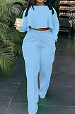 Wine Red Fashion Wholesale Long Sleeve Irregularity Tops Wide Leg Pants Slim Fitting Sets D8454-1