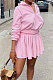 Pink Newest Cotton Blend Velvet Long Sleeve Zipper Tops Mini Skirts Tennis Wear Sport Sets DN8632-2