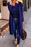 Navy Blue Green Fashion Wholesale Long Sleeve Single-Breasted Sweater Cardigan  Coat SY8827-3