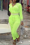 Pink Wholesale Women Velvet Webbint Spliced Long Sleeve Hoodie Bodycon Pants Casual Sport Sets LML271-1