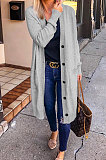 Army Green Fashion Wholesale Long Sleeve Single-Breasted Sweater Cardigan  Coat SY8827-1