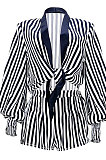 Black Women Stripe Bandage Sexy Long Sleeve Flounce Shorts Skirts Sext GL6513-1