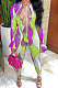 Purple Euramerican Women Gradient Sexy Bandage Hollow Out Crop Bodycon Jumpsuits BYQ1033-2