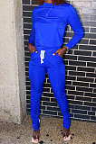 Pink Euramerican Women Solid Color Long Sleeve Split Pants Sets KXL862-2