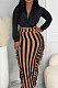 Light Yellow New Casual Long Sleeve Deep V Neck Crop Tops Cute Tassel  Hip Skirts Sets S66316-3