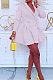 White Wholesale Long Sleeve Lapel Neck Double-Breasted Collect Waist Plain Color Dress CM2160-2