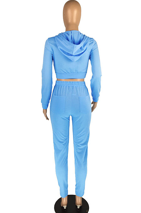 Purplish Red Casual Winter Pure Color Long Sleeve Hoodie Trousers Sports Sets LMM8286-1