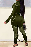 Pink Fashion Positioning Printing Casual Tight Pants Sets AMN8030-2