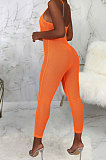 Green Sexy Mesh See-Through Condole Belt Slim Fitting Jumpsuits SMR10540-1