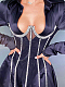 Back Criss-cross Self-tie Rhinestone Tassel Bustier