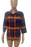 Multicolor Autumn Winter Women Printing Trendy Cardigan Long Sleeve Single-Breasted Shirts LD81050