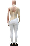 Black Women Fashion Sexy Casual Perspectivity Skinny Hot Drilling Bodycon Jumpsuits CCY9279-2