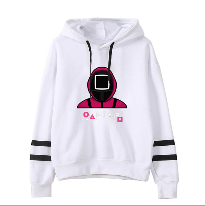 White Squid Game Parallel Bars Hoodie Tops Unisex HYC10542-1