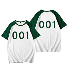 Squid Game Sport Round Collar Shorts Sleeve T Shirts HFW01-6