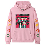 Pink Squid Game Fleece Casual Pullover Hoodie Tops Unisex PBQY20201125-5