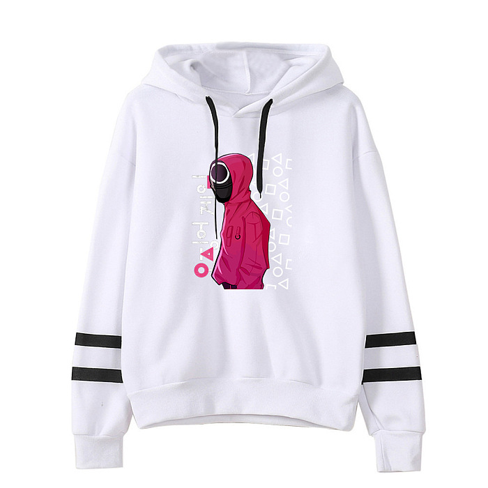 White Squid Game Parallel Bars Hoodie Tops Unisex HYC10542-1