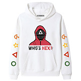 White Squid Game Fleece Casual Pullover Hoodie Tops Unisex PBQY20201125-6