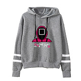 Gray Squid Game Parallel Bars Hoodie Tops Unisex HYC10542-3