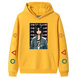 Yellow Squid Game Fleece Casual Pullover Hoodie Tops Unisex PBQY20201125-2