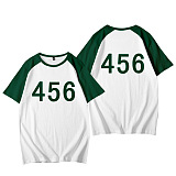Squid Game Sport Round Collar Shorts Sleeve T Shirts HFW01-6