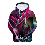 Squid Game Digital Printing Pullover Hooded Fleece Long Sleeve Casual Baseball Uniform Unisex HQS01