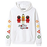 White Squid Game Fleece Casual Pullover Hoodie Tops Unisex PBQY20201125-6