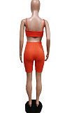 Royal Blue Romantic Women's Condole Belt Tank&Long Sleeve Sunscreen Shirt Shorts Three Piece F88398-1