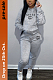 Women's Printed GG Hoodie Top & Jogger Pants Set