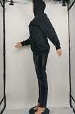 Mint Green New Preppy Letter Printed Long Sleeve Casual Hoodie Tops SDE20134-2