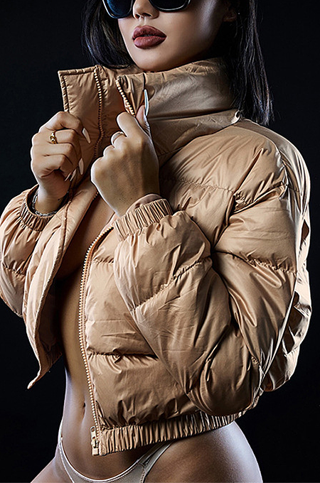 Women's Puffer High Neck Down Jacket