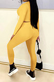 Black Women Autumn Winter Fashion Pure Color Long Sleeve Bandage Hollow Out Sexy Pants Sets WMZ2672-1