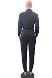 Red Casual Women's Letter Color Matching Long Sleeve Jogger Sports Sets HHM6531-6