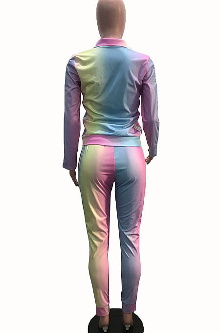 Multicolor Euramerican Fashion Women Digital Printing Sexy Pants Sets YSH86281