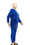 Brown Women Hoodie Drawsting Embroidered Casual Pants Sets SMY81124-3