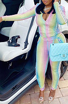 Multicolor Euramerican Fashion Women Digital Printing Sexy Pants Sets YSH86281