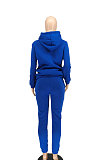 Black Women Hoodie Drawsting Embroidered Casual Pants Sets SMY81124-1