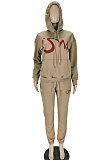 Blue Casual Sports Letter Printed Long Sleeve Hoodie Jumper Jogger Pants Suit MN8386-2