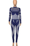 Red Euramerican Women Fashion Casual Sport Yoga Contrast Color Bodycon Pants Sets GLS10062-2