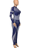 Red Euramerican Women Fashion Casual Sport Yoga Contrast Color Bodycon Pants Sets GLS10062-2