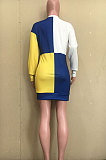 Pink Preppy Women's Matching Color Slim Fitting Mini Dress ORY5212-2