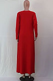 Red Wholesale Women's Ribber Jumpsuits+Cardigan Coat Plain Color Suits SY8832-2