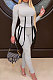 Light Gray Euramerican Women Fashion Casual Cotton Blend Long Sleeve Long Pants Sets ED1086-2