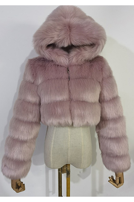 Artificial Puffer Furry Jacket