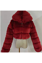 Artificial Puffer Furry Jacket