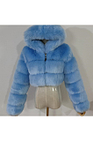 Artificial Puffer Furry Jacket
