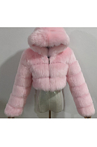 Artificial Puffer Furry Jacket