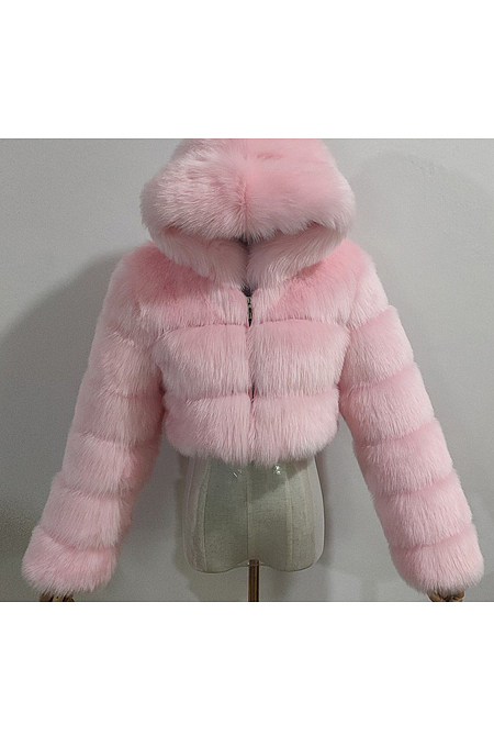 Artificial Puffer Furry Jacket