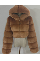 Artificial Puffer Furry Jacket